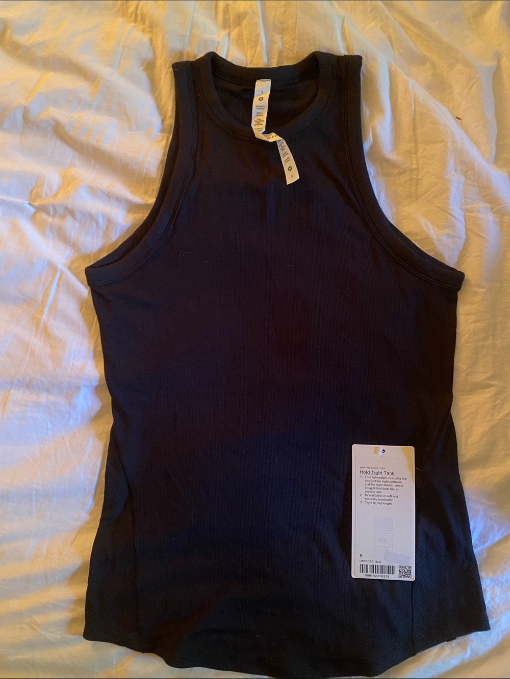 lululemon athletica Hold Tight Black Ribbed High-Neck Tank